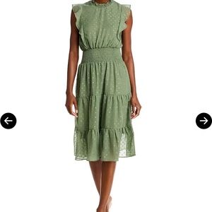 KOKO + MASON
Clip Dot Smocked Waist Midi Dress